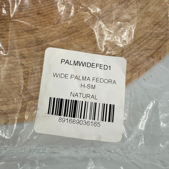 Lack Of Color Palma Wide Fedora Hat Tan NWT - Picture 6 of 7